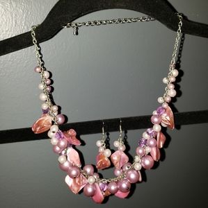 Necklace and earrings set